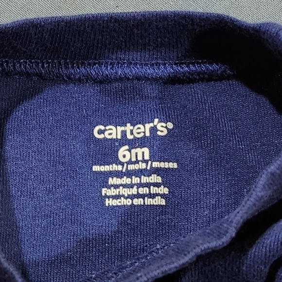 Carter's Dino Camo 3pc Set, 2 Long Sleeve Bodysuits and Camo Jogger Pants Size6M - Picture 9 of 9